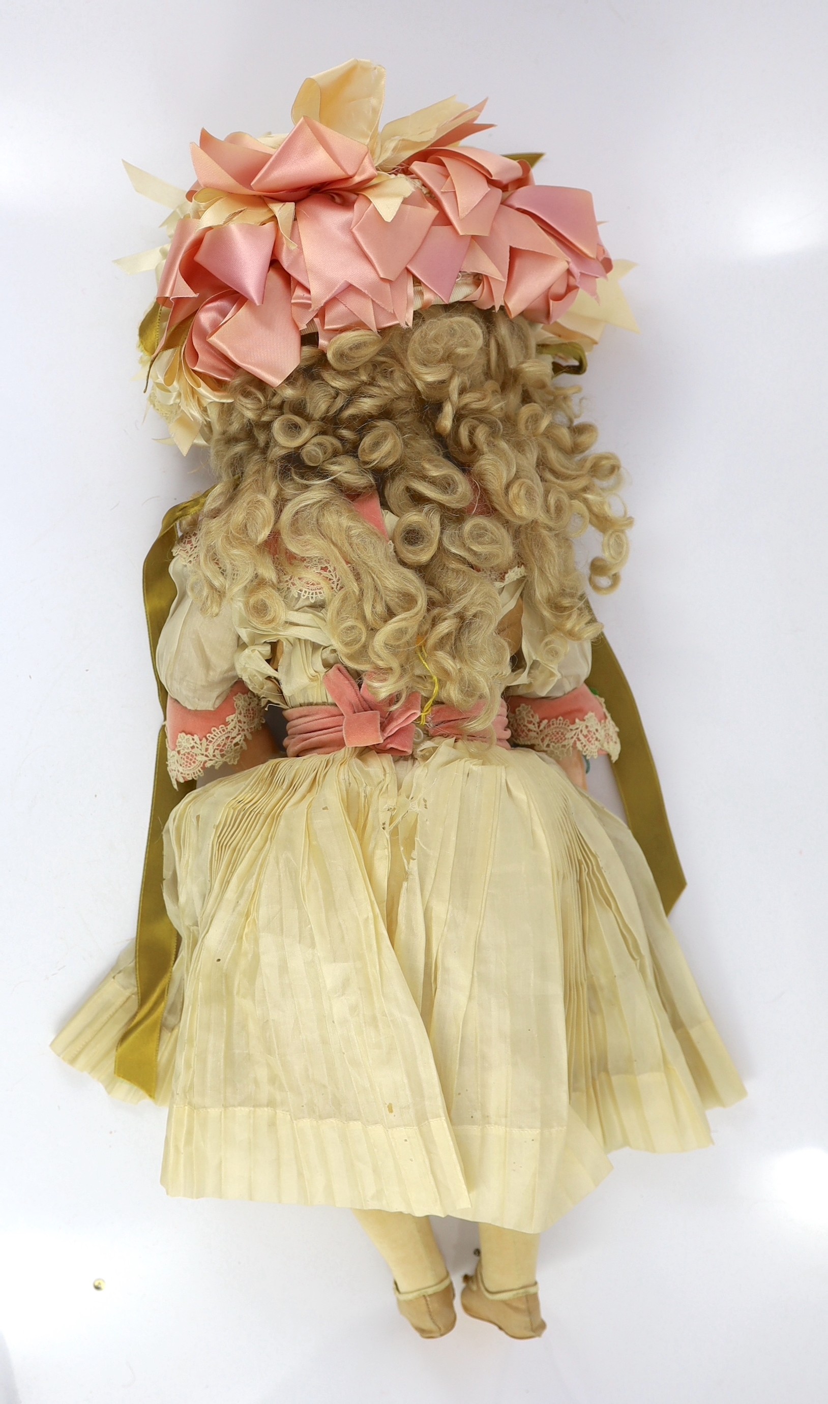 A fine and rare Frederick Edmund Winkler bisque doll, in original box, German, circa 1894-1899, 24in.